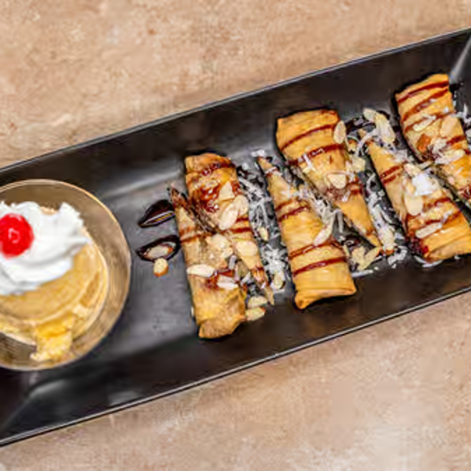 2 Fried Banana with Ice Cream