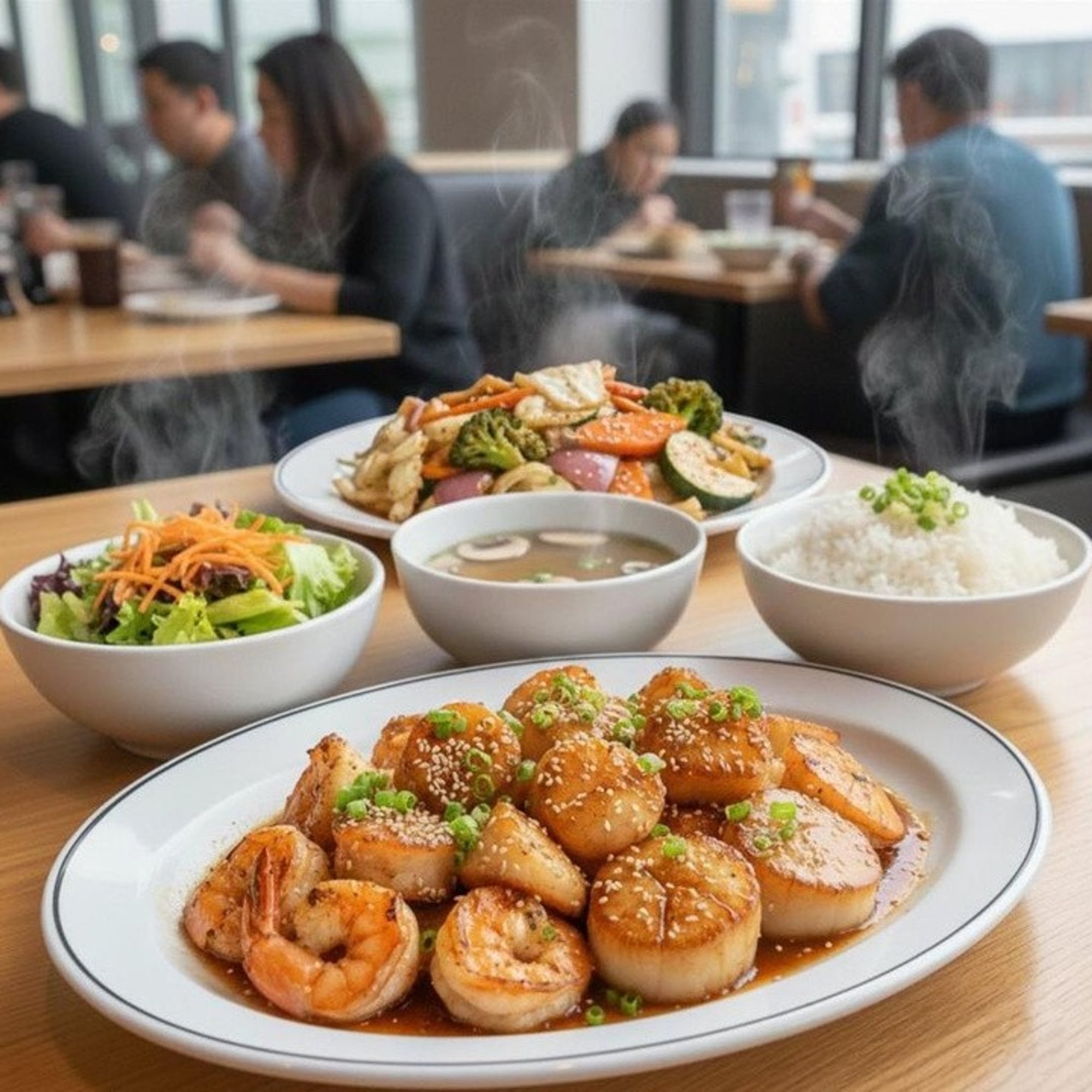 Lunch Hi Scallop & Shrimp (H Salad)