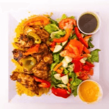 Chicken Kabob Entrée