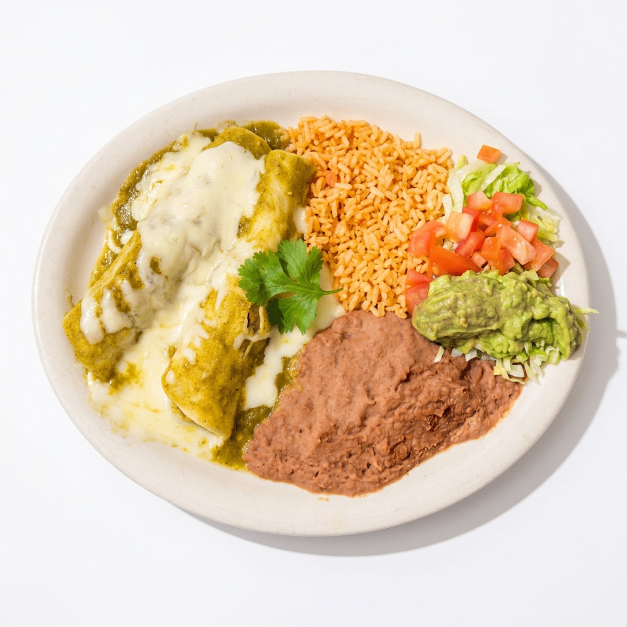 Enchiladas Verdes Plate