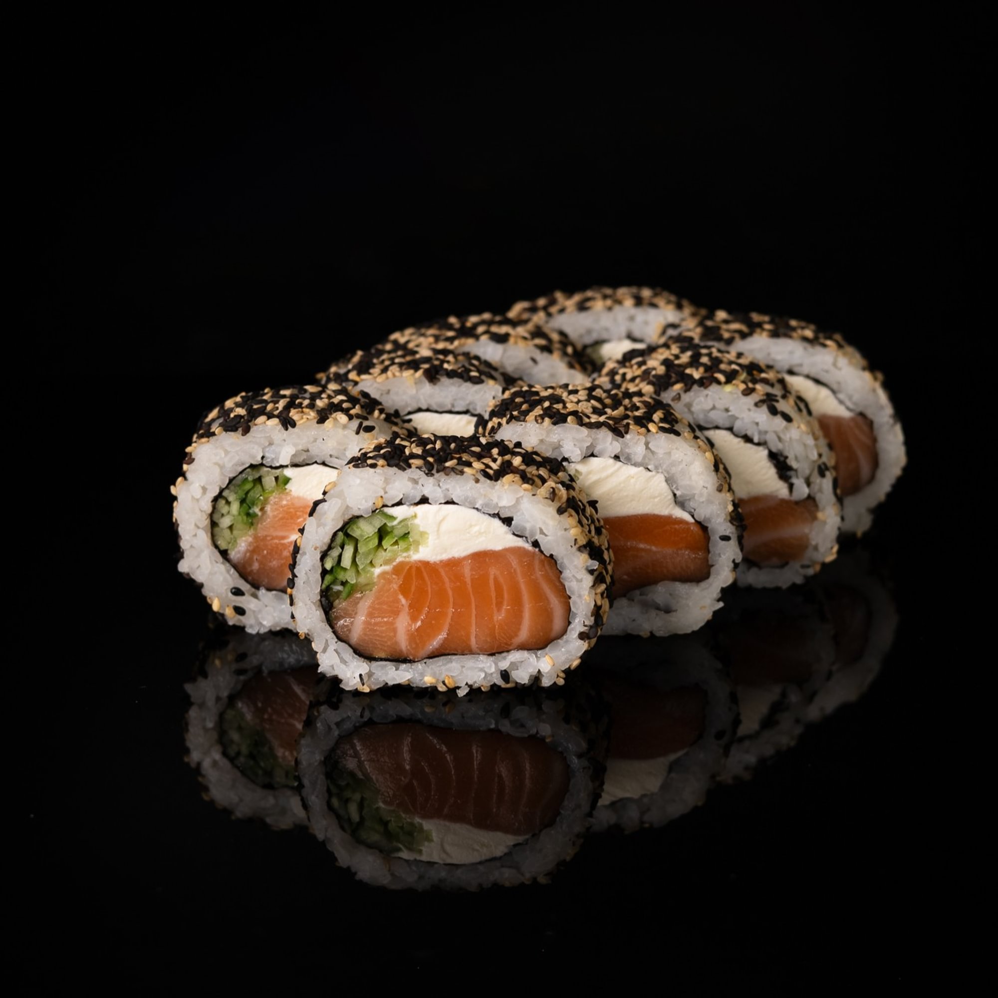 California Salmon in Sesame Roll