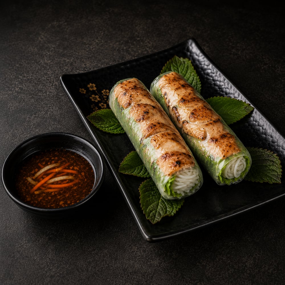 [8A] Grilled Chicken Spring Rolls