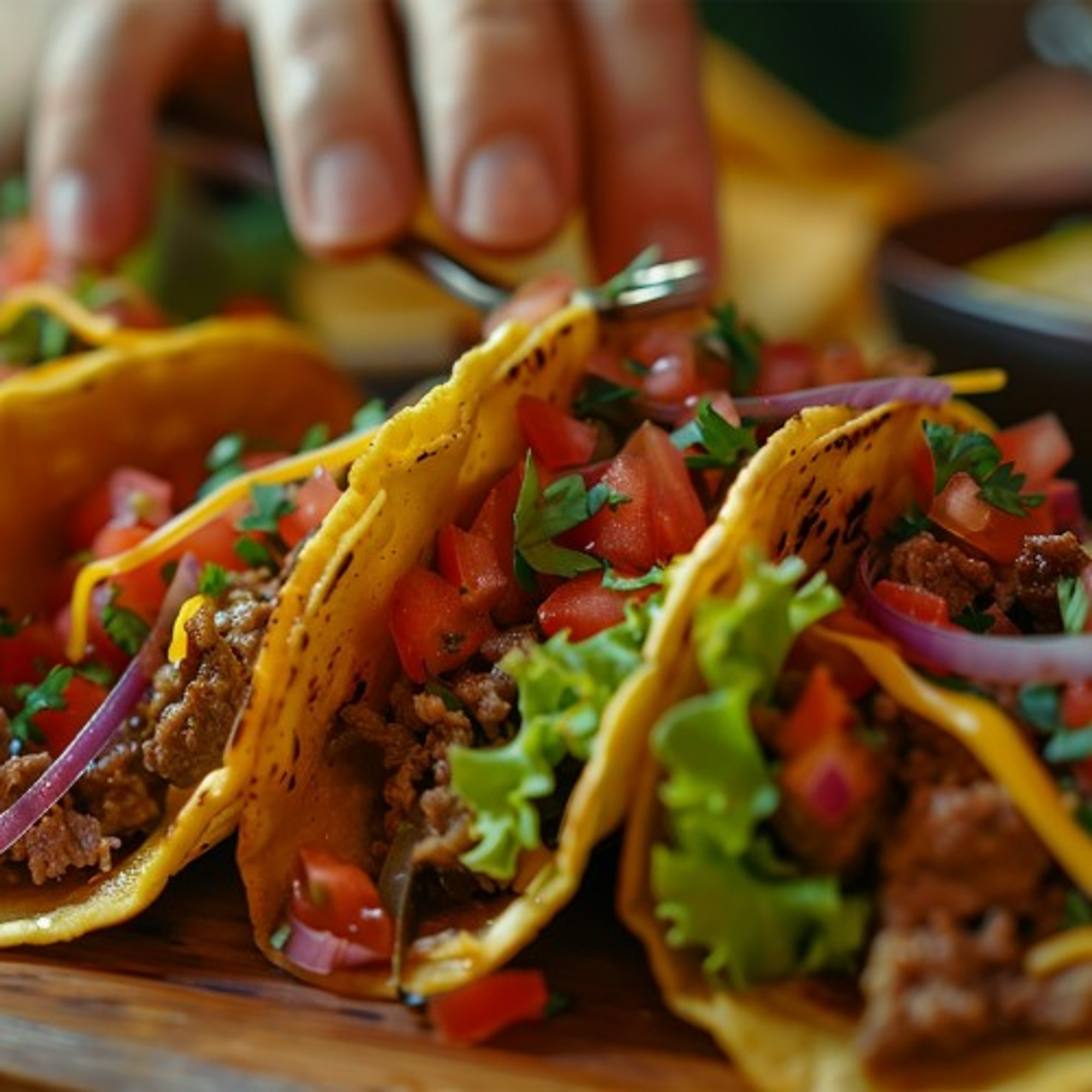 3 Beef Tacos