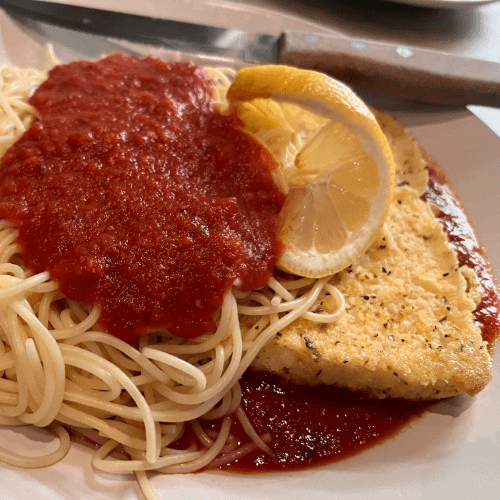 Calamari Steak Parmesan