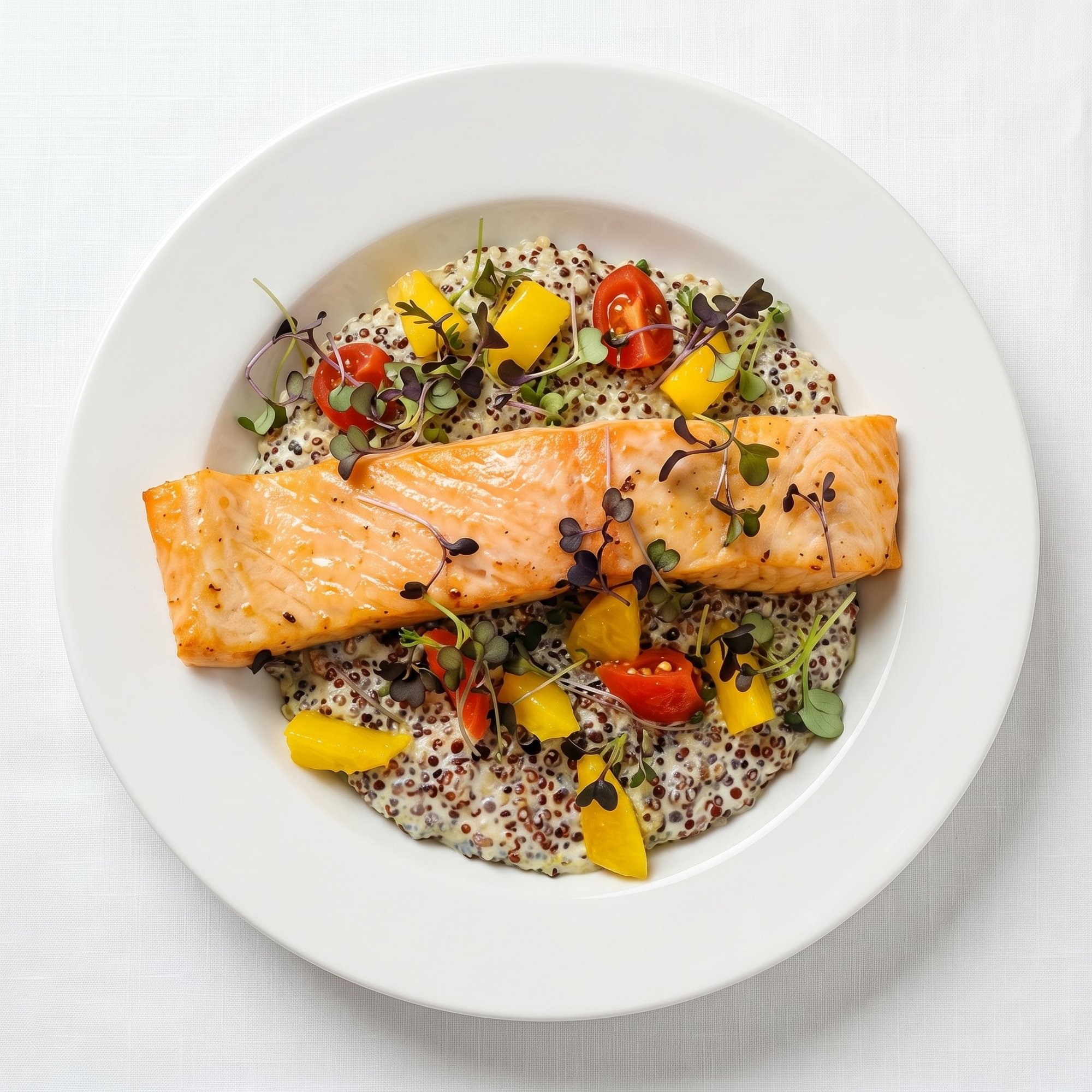 Salmon in Quinoa Sauce