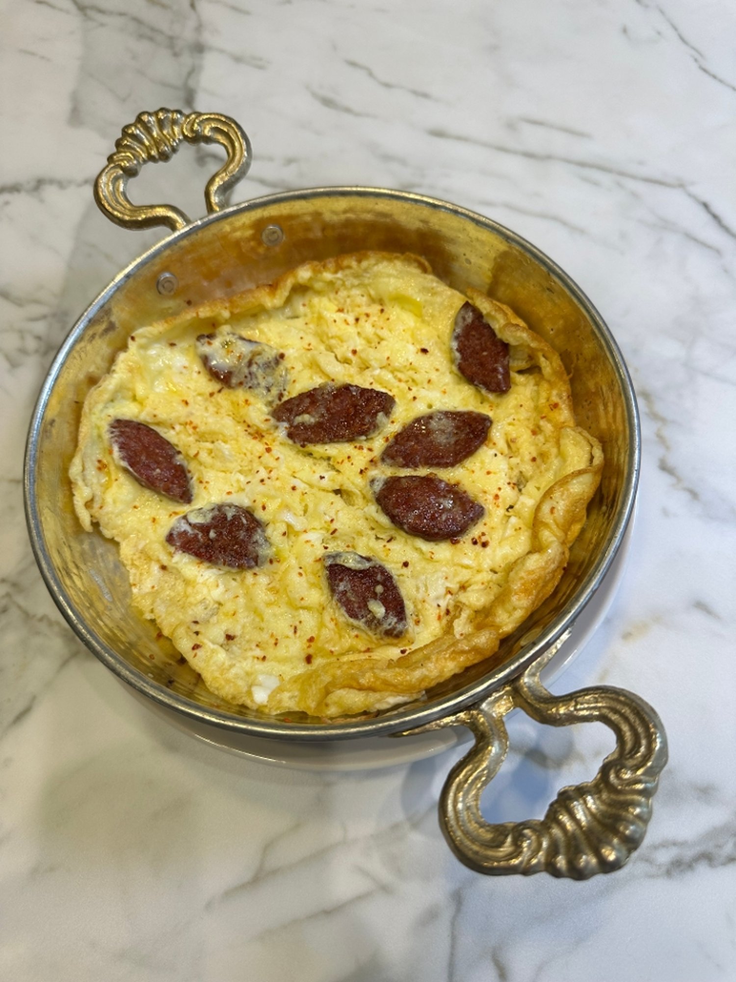 Eggs with Sucuk (Turkish Sausage)