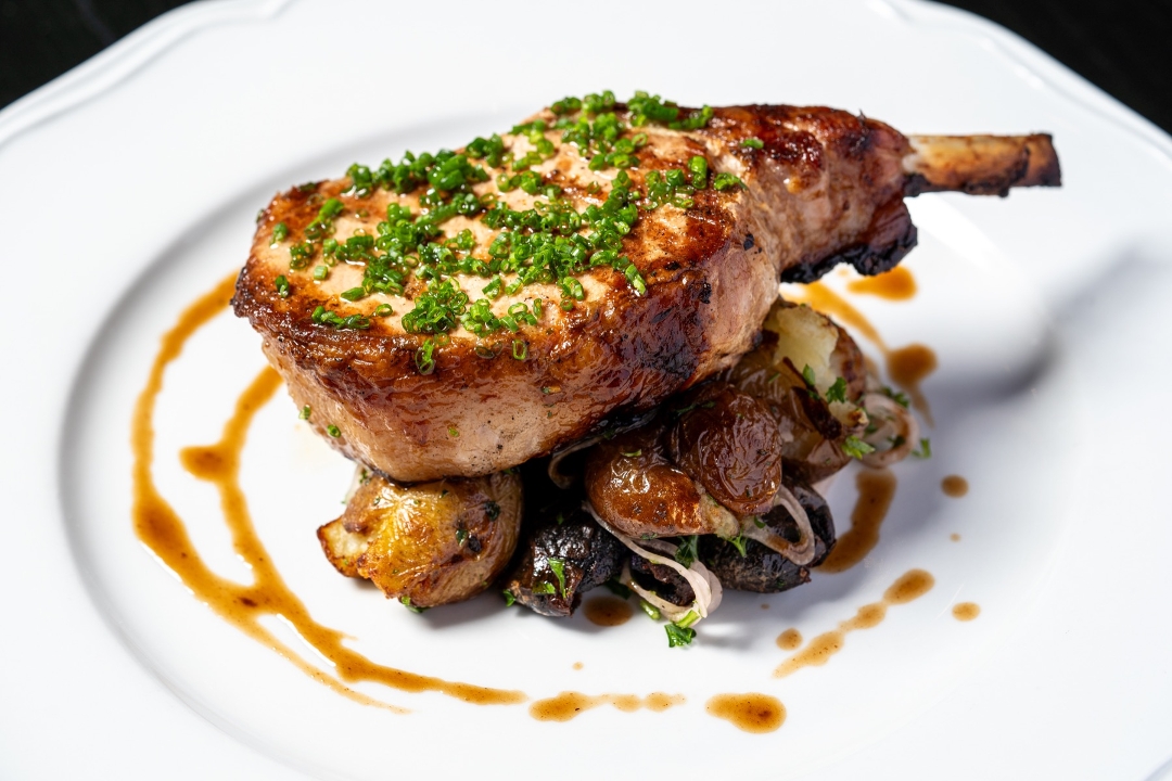 Sage Brined Bone-In Pork Chop