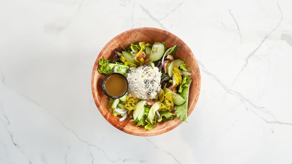 Chicken Salad on Spring Greens