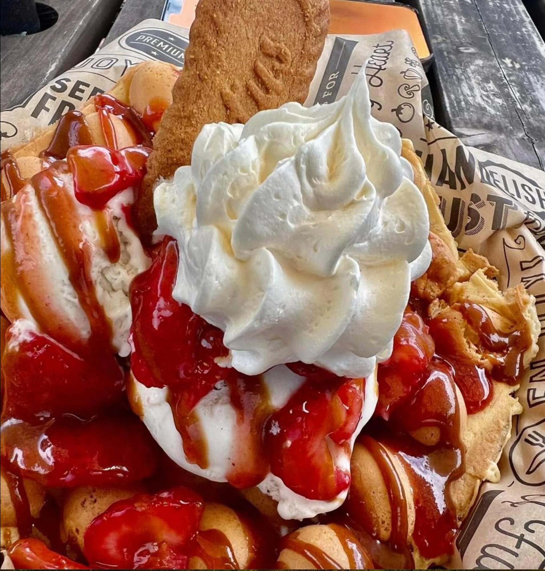 Da Floridian-Strawberry Shortcake Ice Cream Waffle