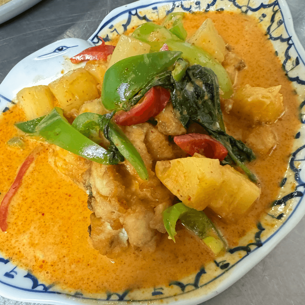 Pineapple Curry Red Snapper