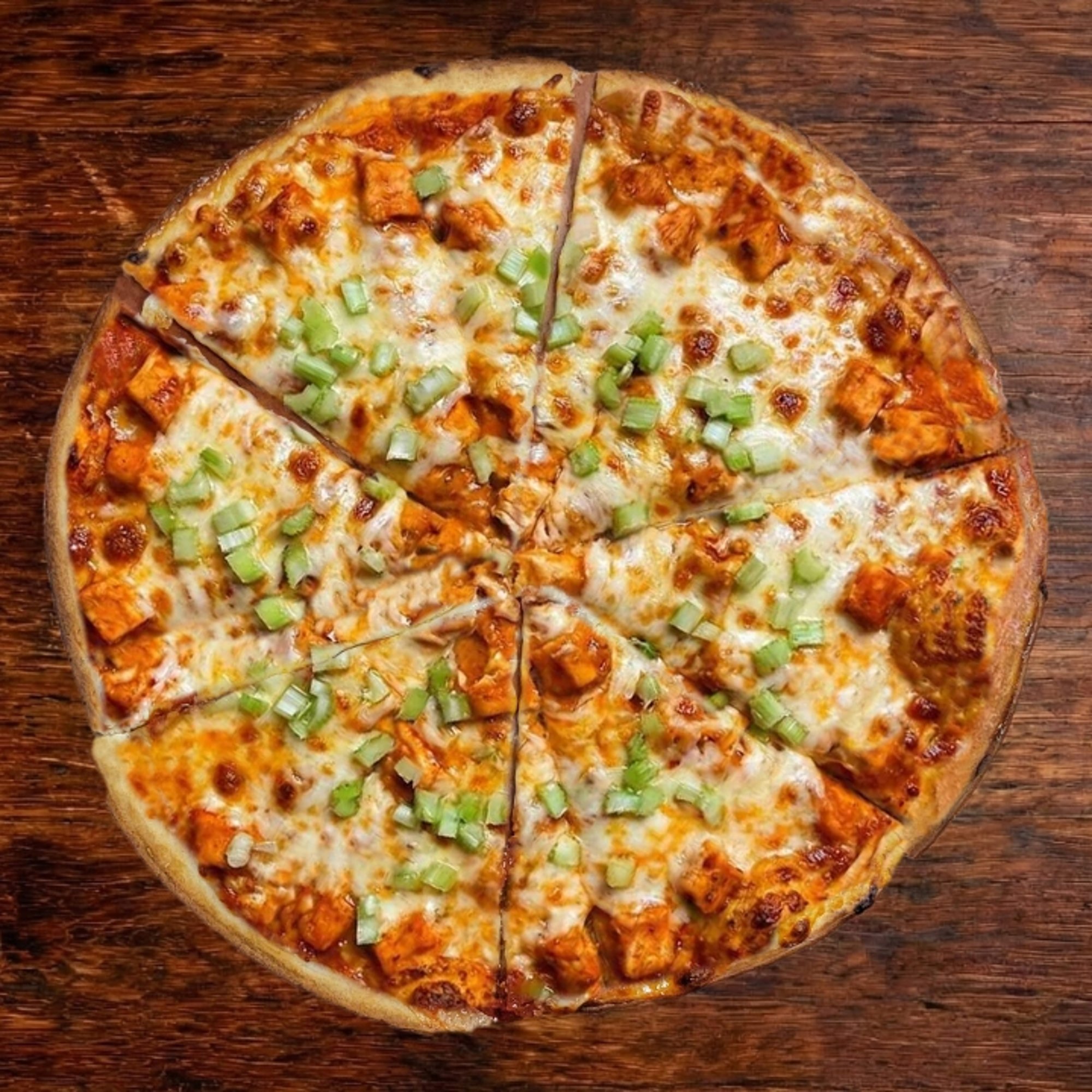 Buffalo Chicken Gluten Free Pizza