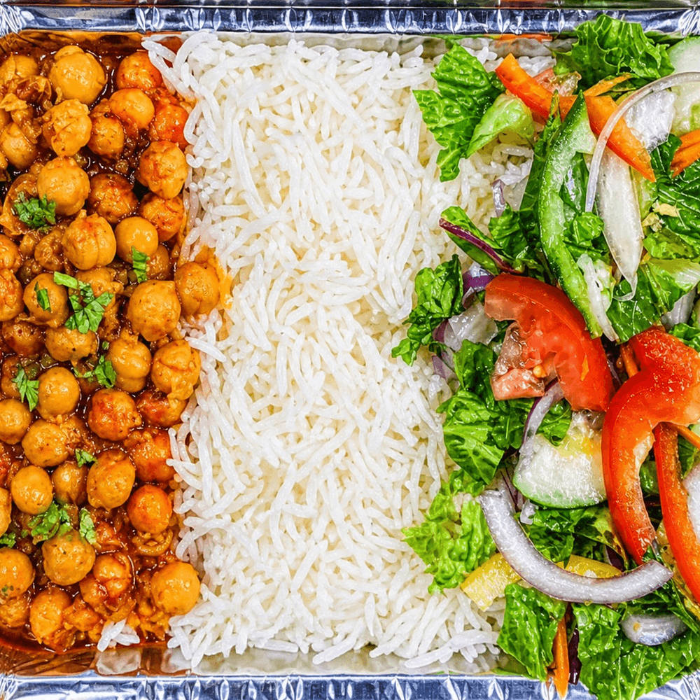 Chickpeas rice bowl