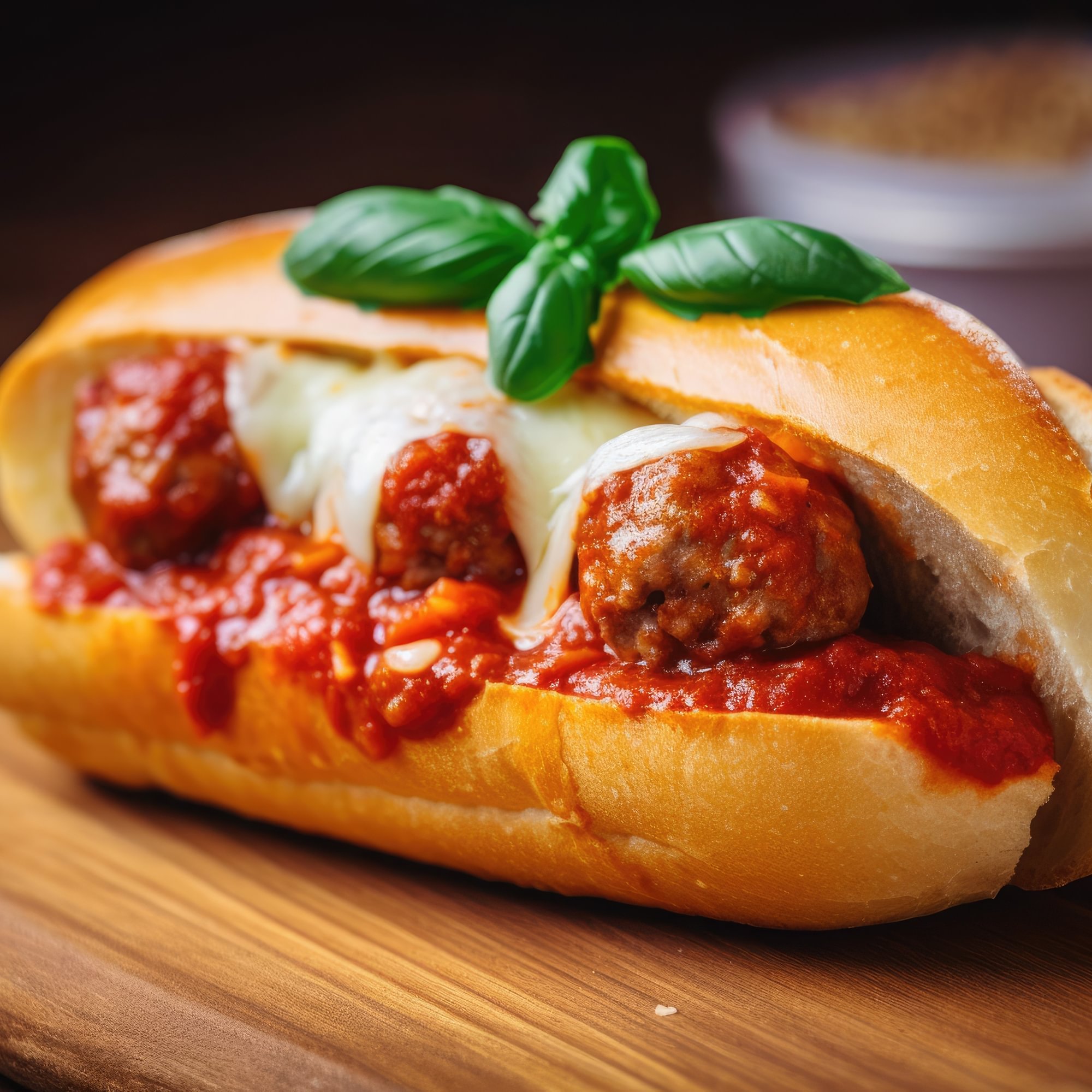 Meatball Parmigiana Sandwich