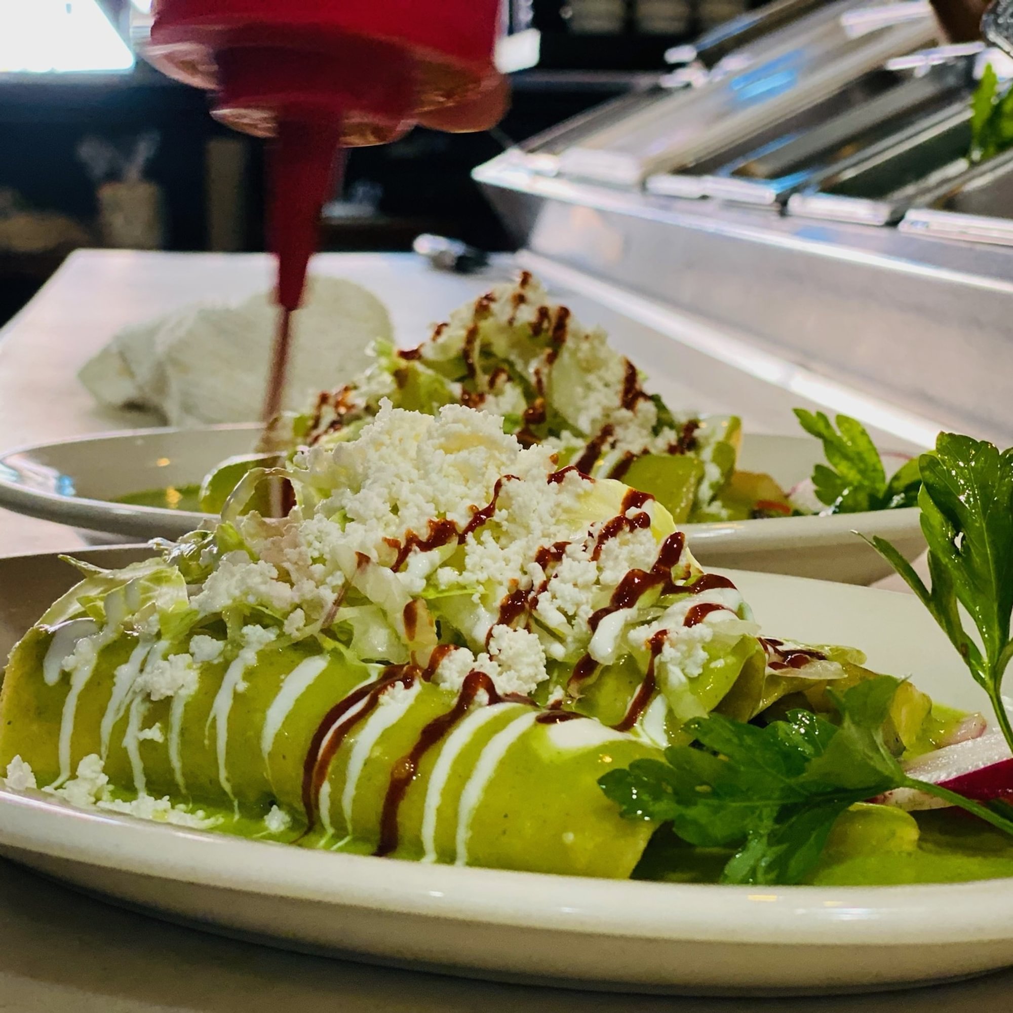 Enchiladas Con Pollo (Green)