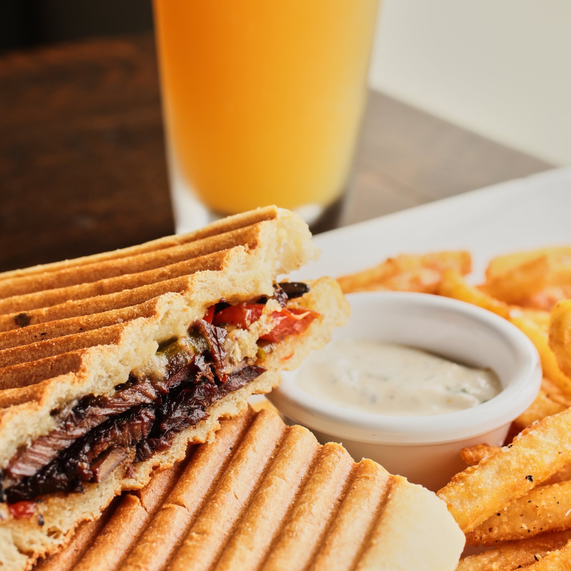 Beef + Pepper Panini
