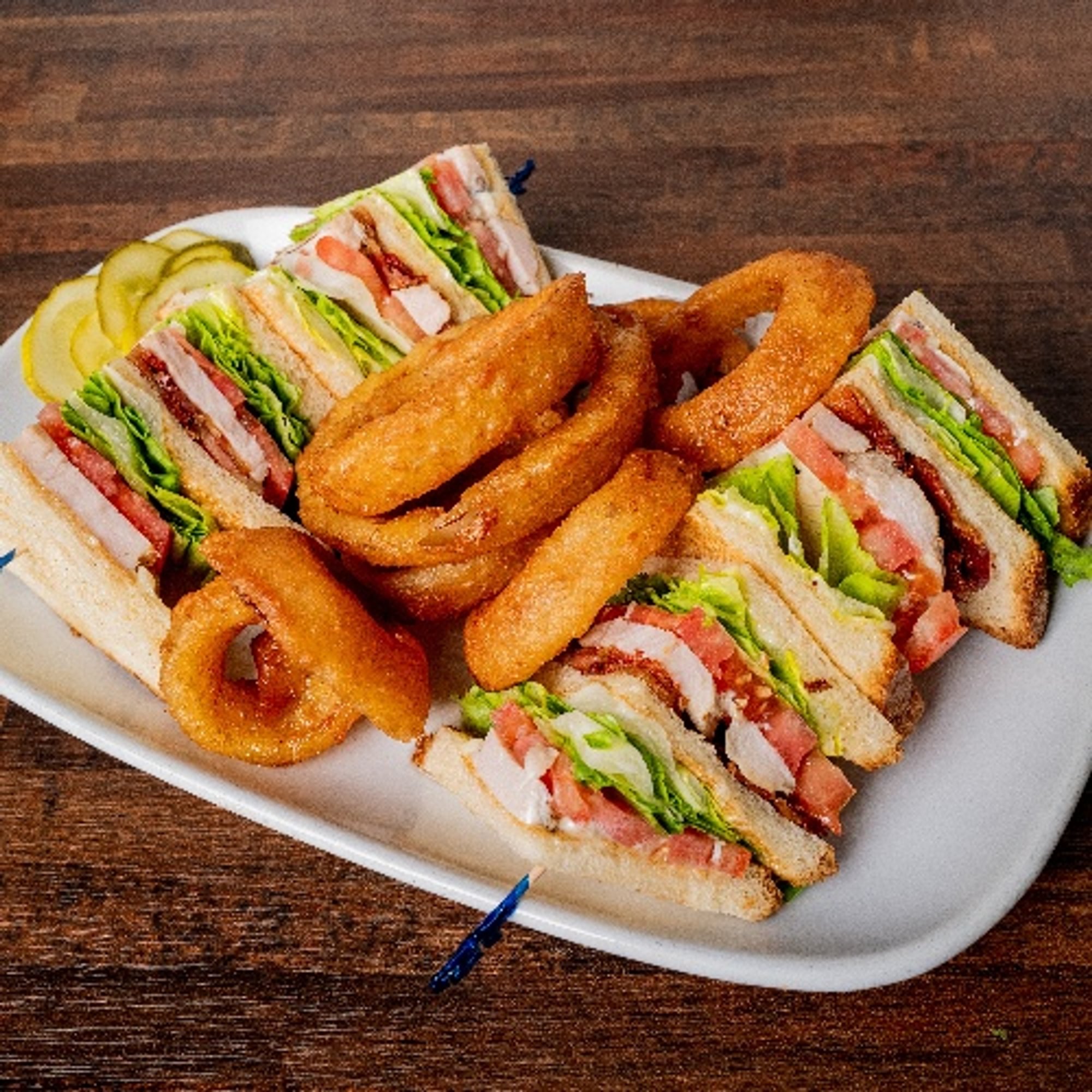 Chicken and Bacon Club Sandwich Lunch