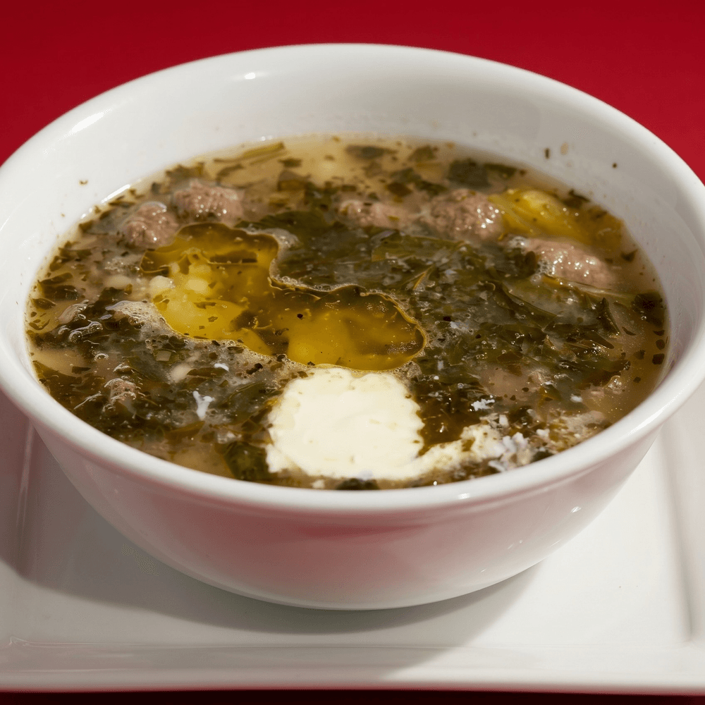 Wedding Soup with Meatballs, Ricotta and Romano Cheese