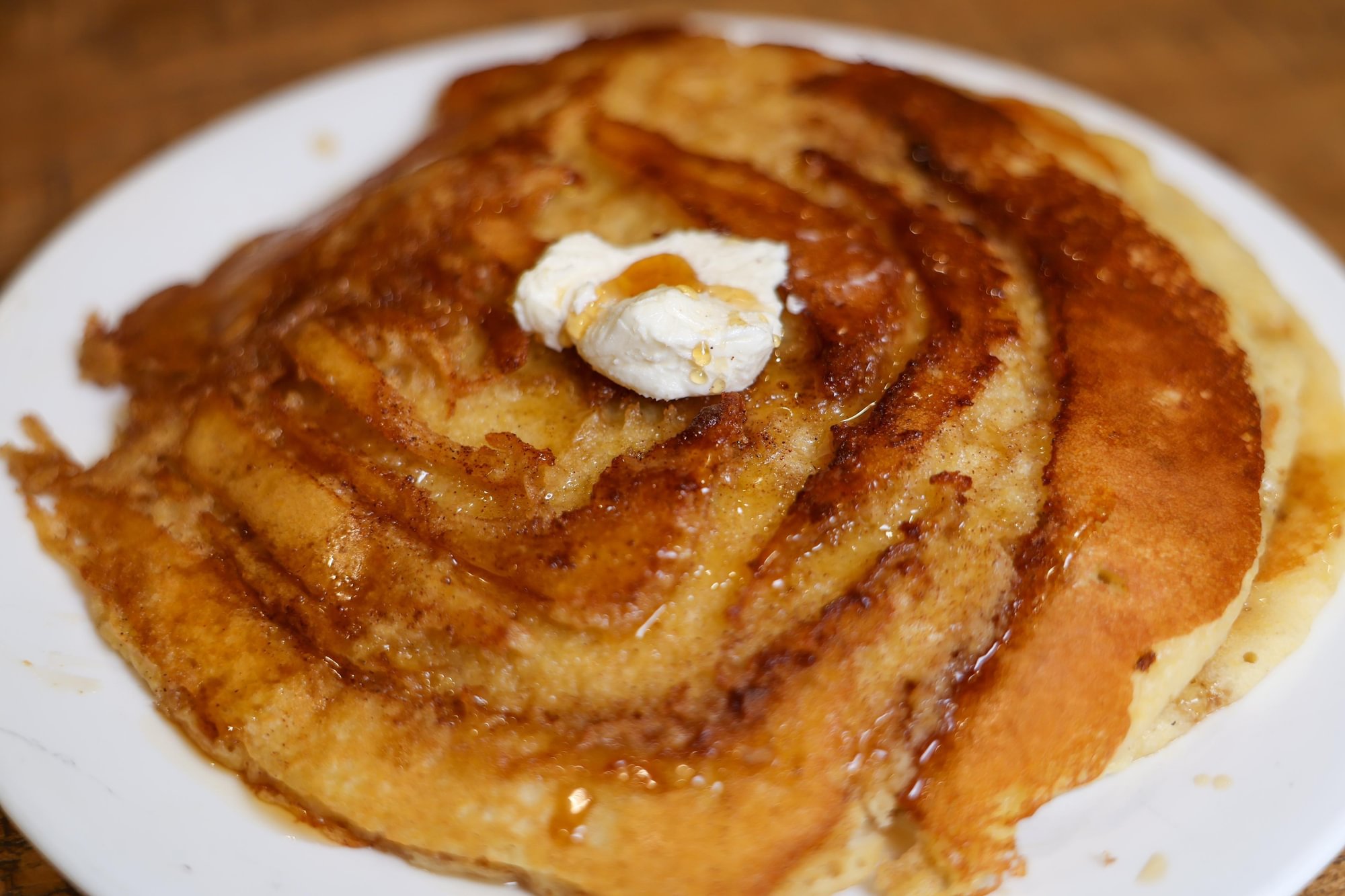 Cinnamon Roll Pancakes