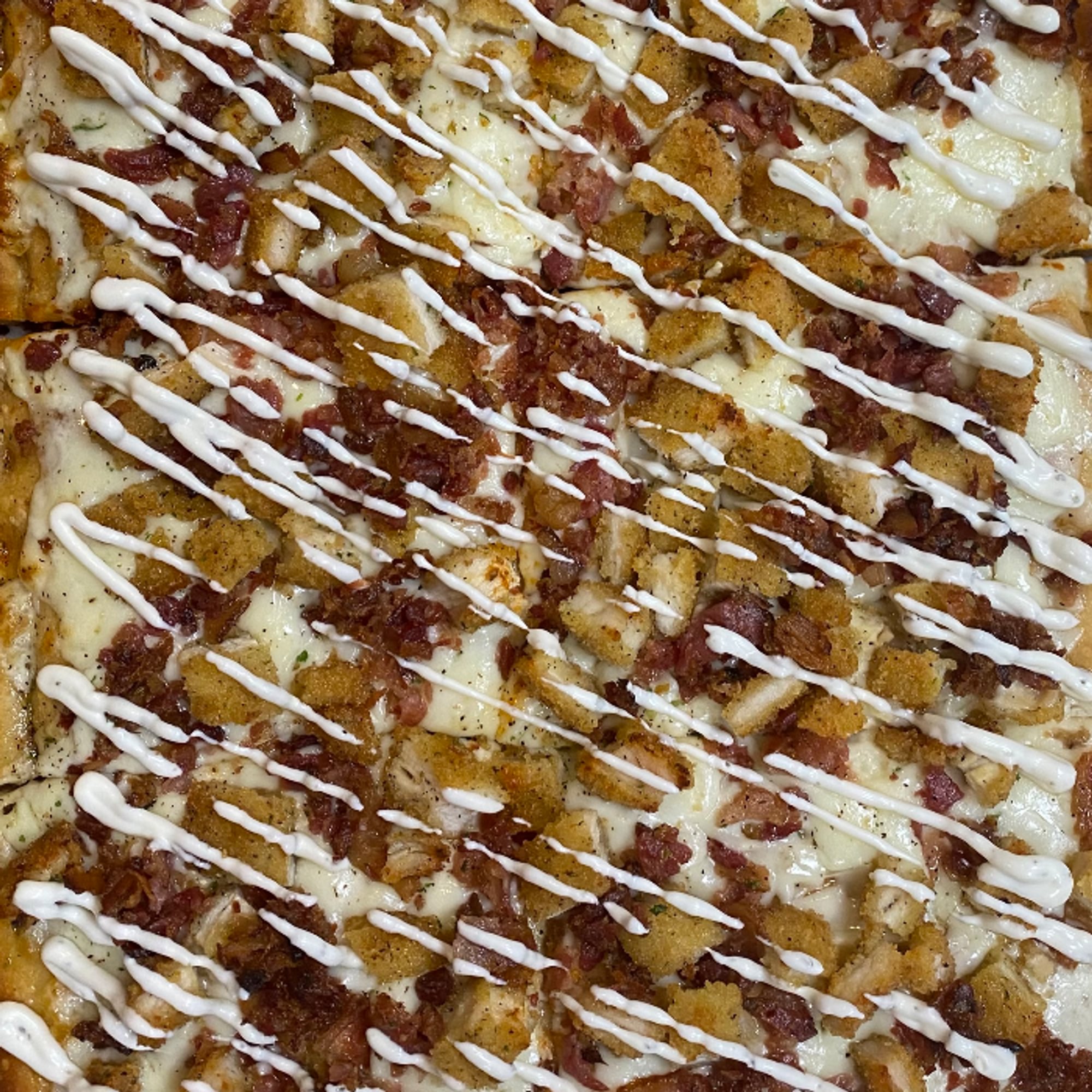 Chicken Bacon Ranch Pizza