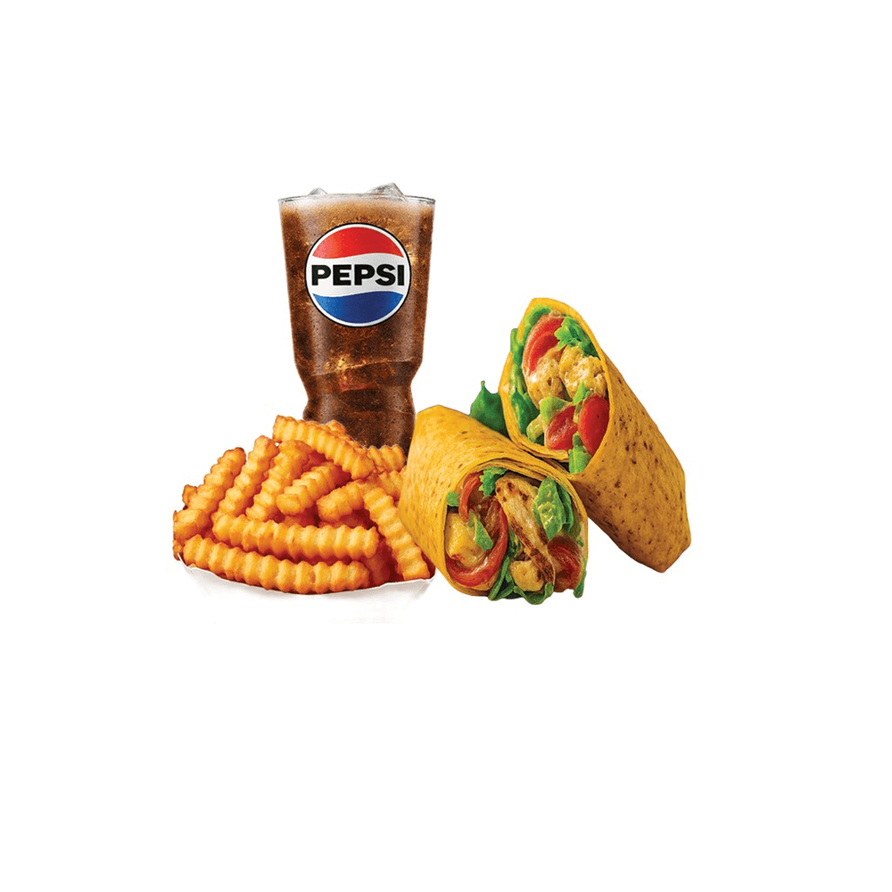 28. Crispy or Grilled Chicken Wrap Combo