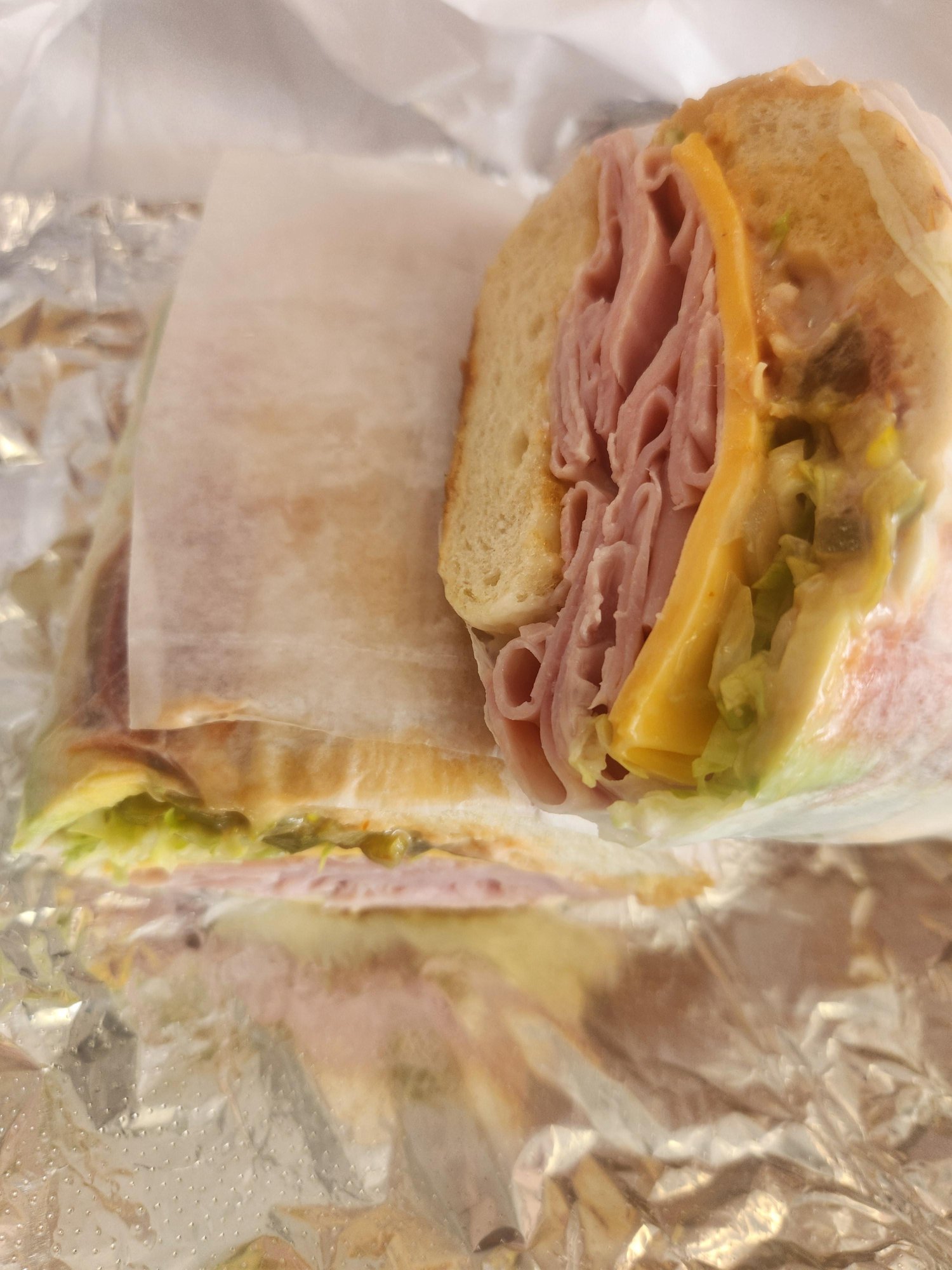Ham & Cheese on Hero (Sub)