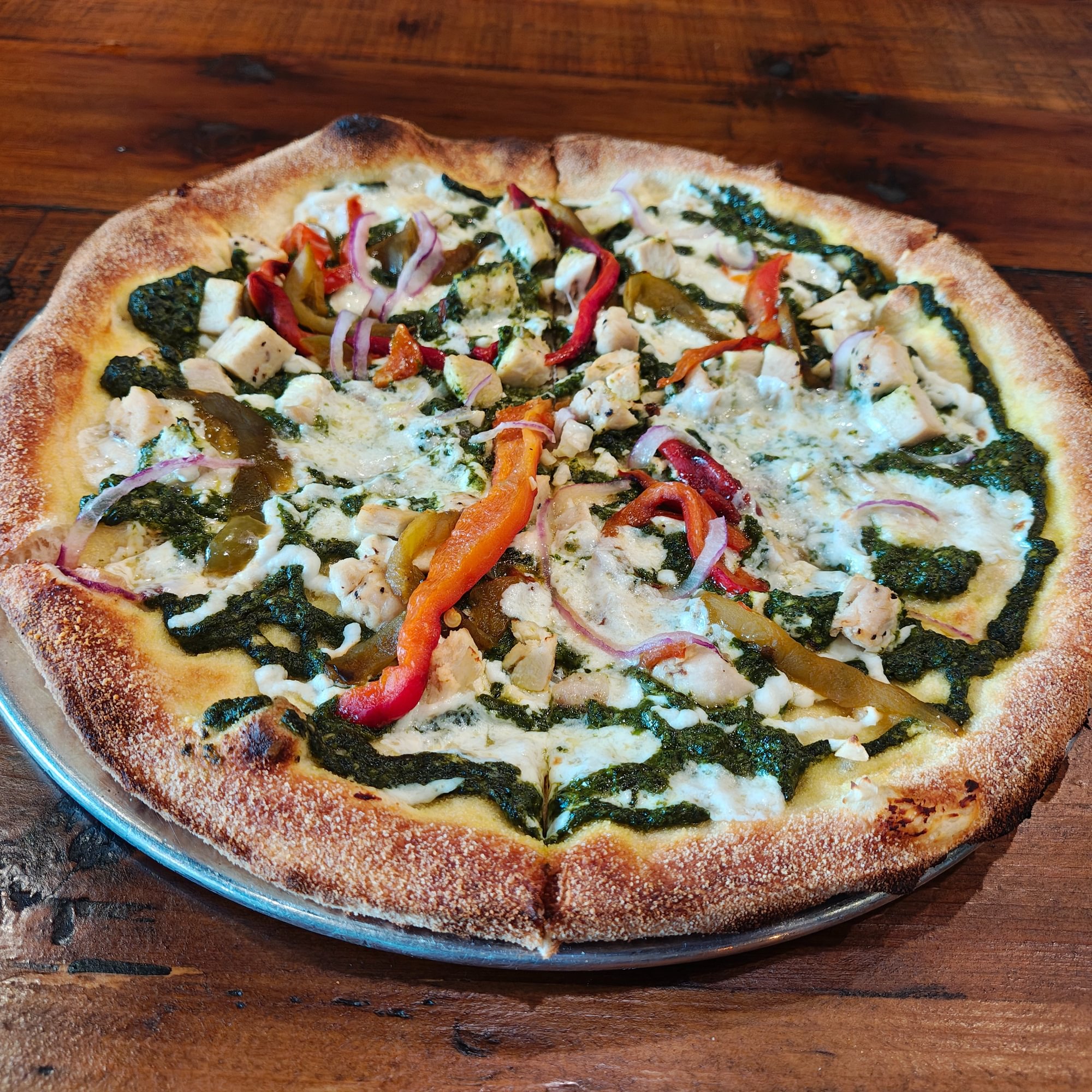 Pesto Chicken Pizza