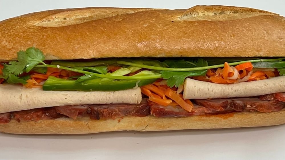 16. Char Siu & Meatloaf Baguette