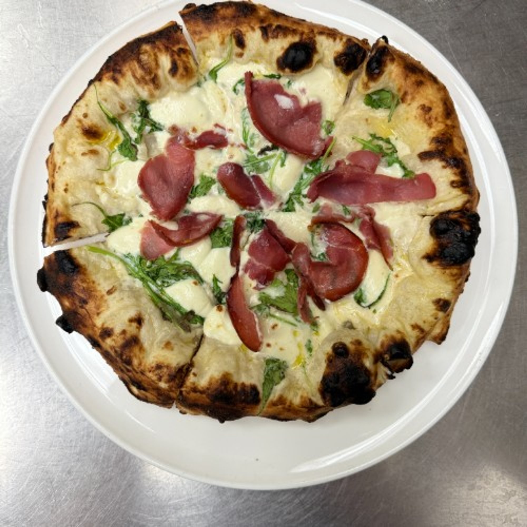 Prosciutto and Arugula Pizza