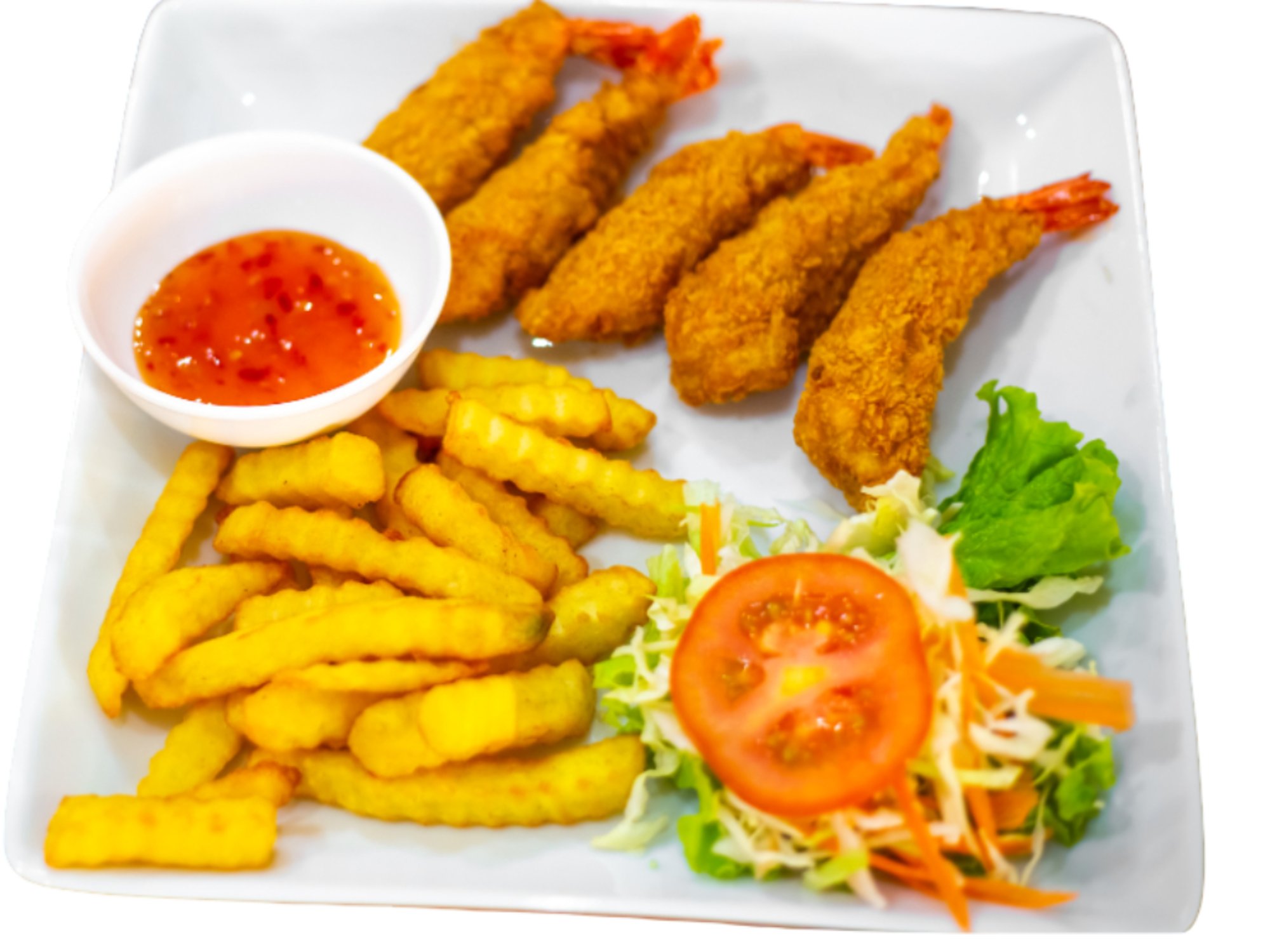 8 Fried Shrimp w/ Hand-cut Fries
