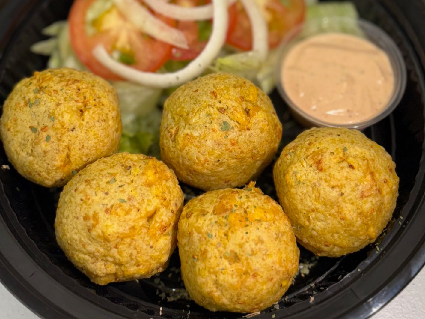 Cheese Mofongo + Shrimp