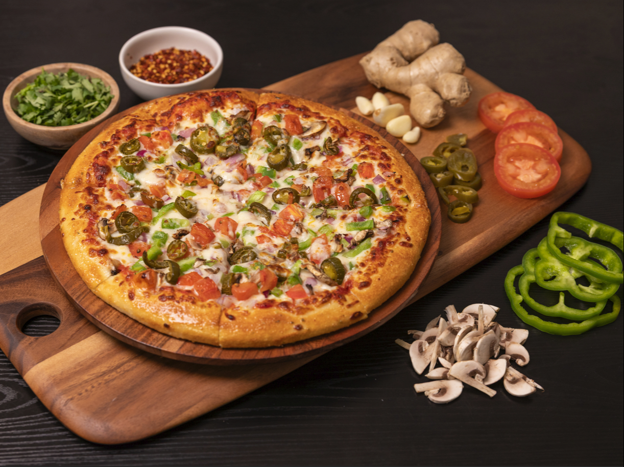 Desi Veggie Pizza