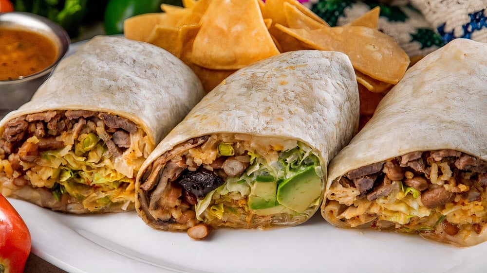 Steak and Chicken Burrito