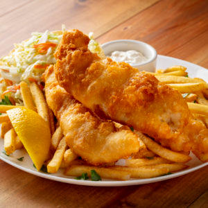ENGLISH STYLE FISH AND CHIPS
