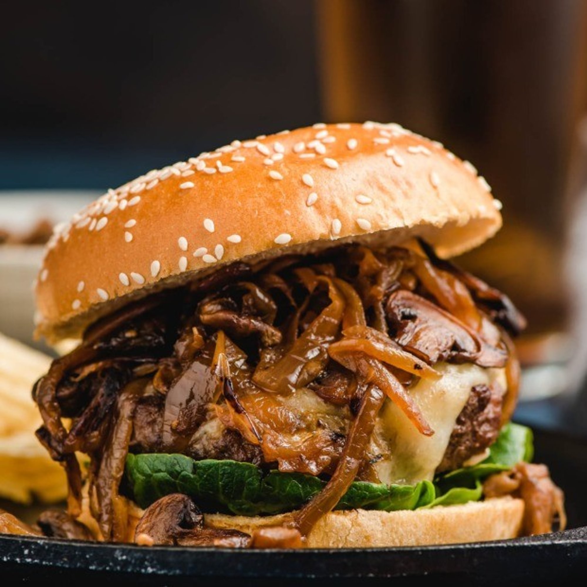 Mushroom Swiss Specialty Smash Burger
