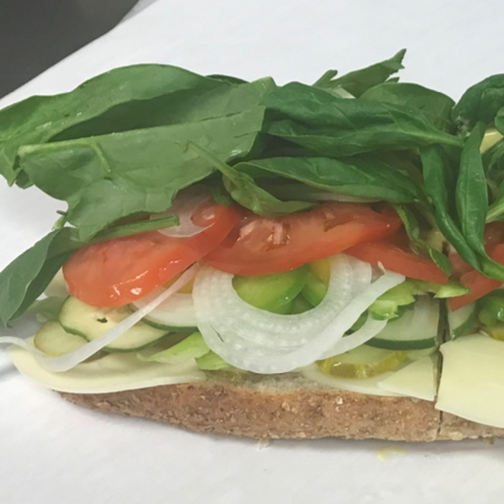 #13 Half Vegetarian Sub.