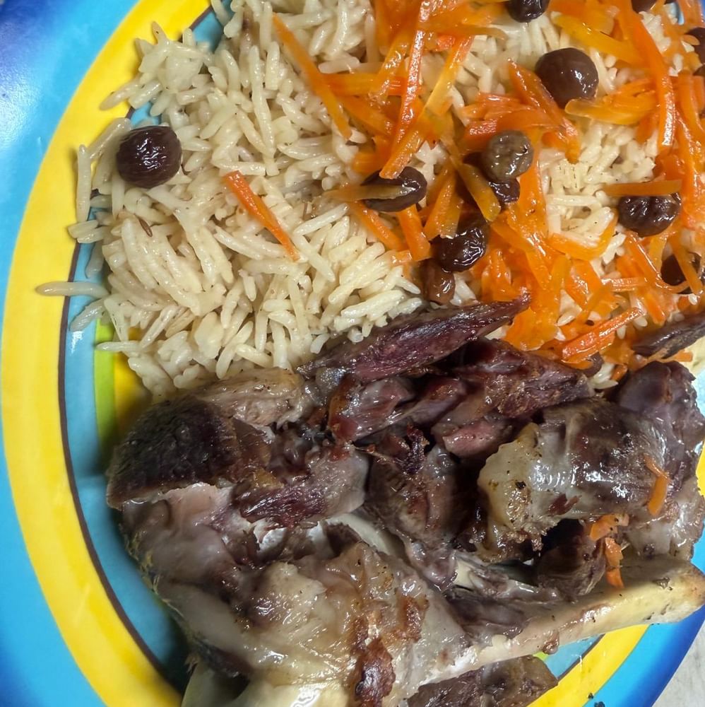 4. Tandoori Lamb Shank Over Pulao Rice