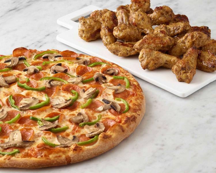 Carry Out Large 2 topping Pizza & 10 Wings Special