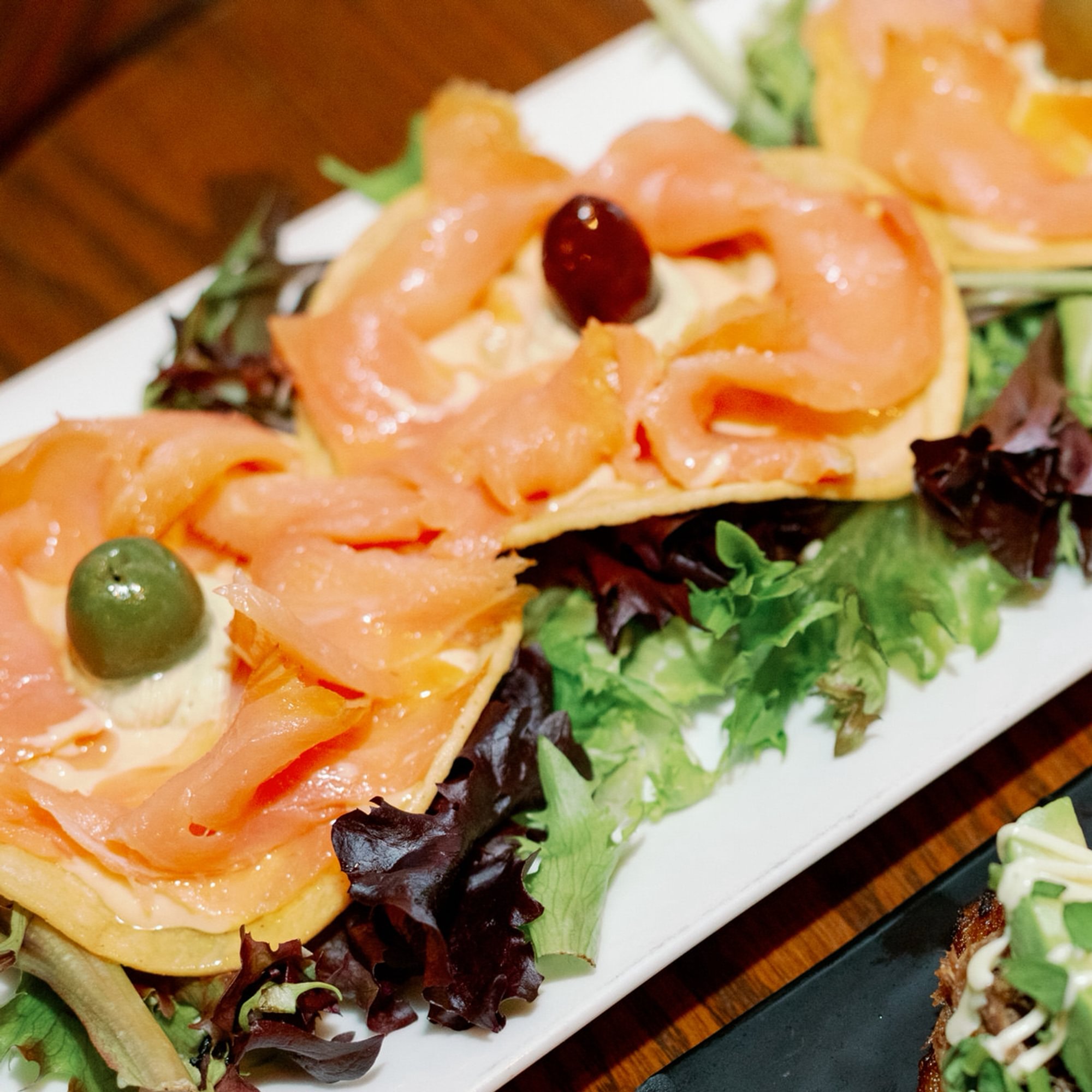 Smoked Salmon Tostadas
