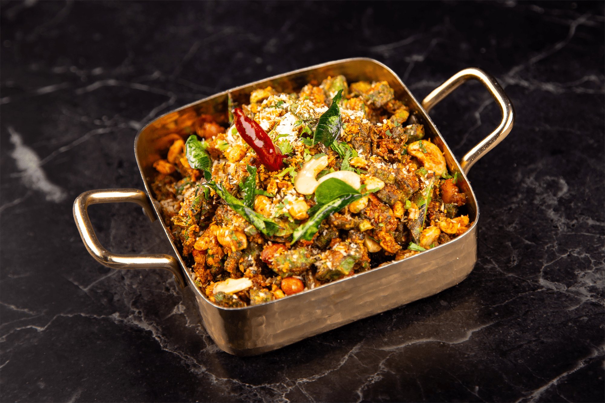 Bendakaya Vepudu with Peanut & Cashewnut (Dry)