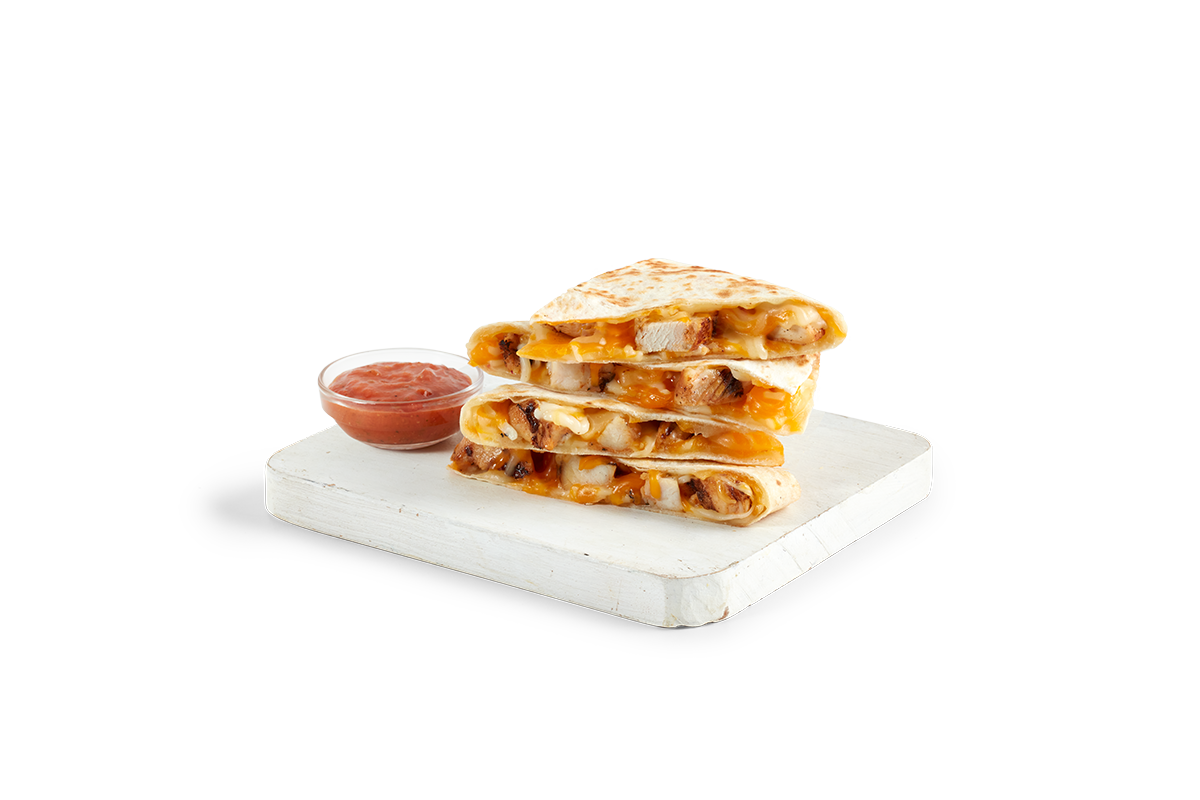 THREE CHEESE CHICKEN 'DILLA