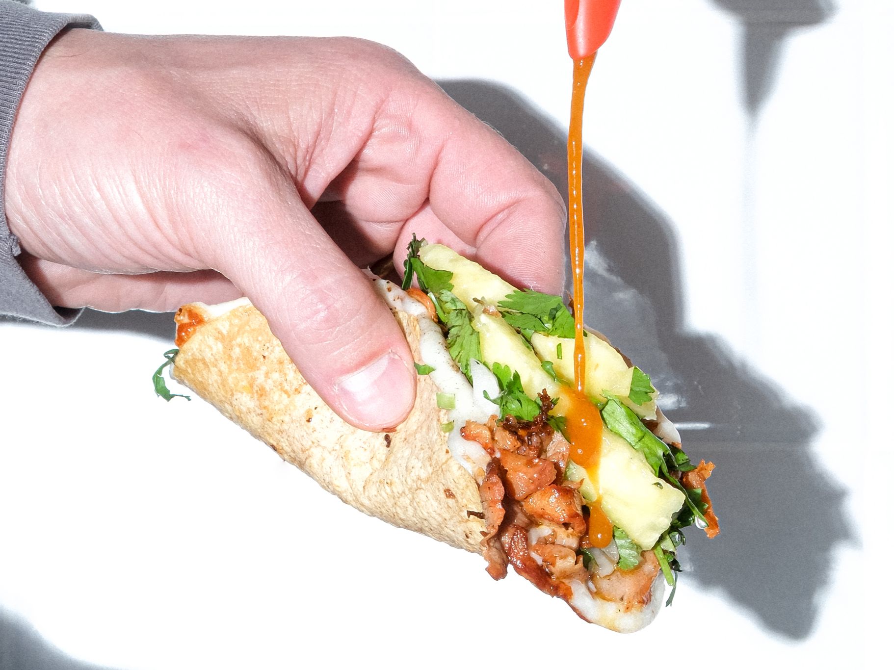 5 Tacos Con Queso