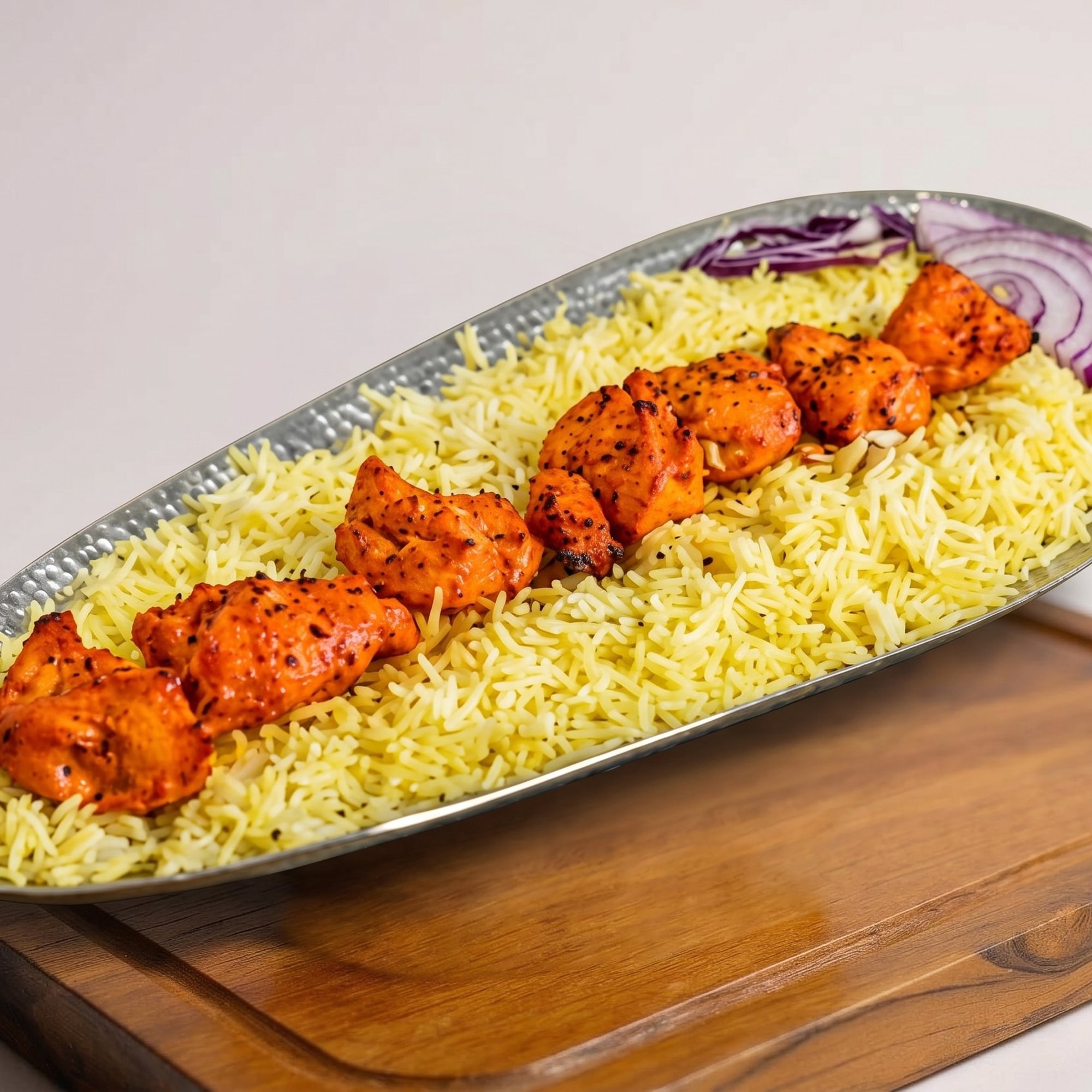 Chicken Kebab Rice Plate