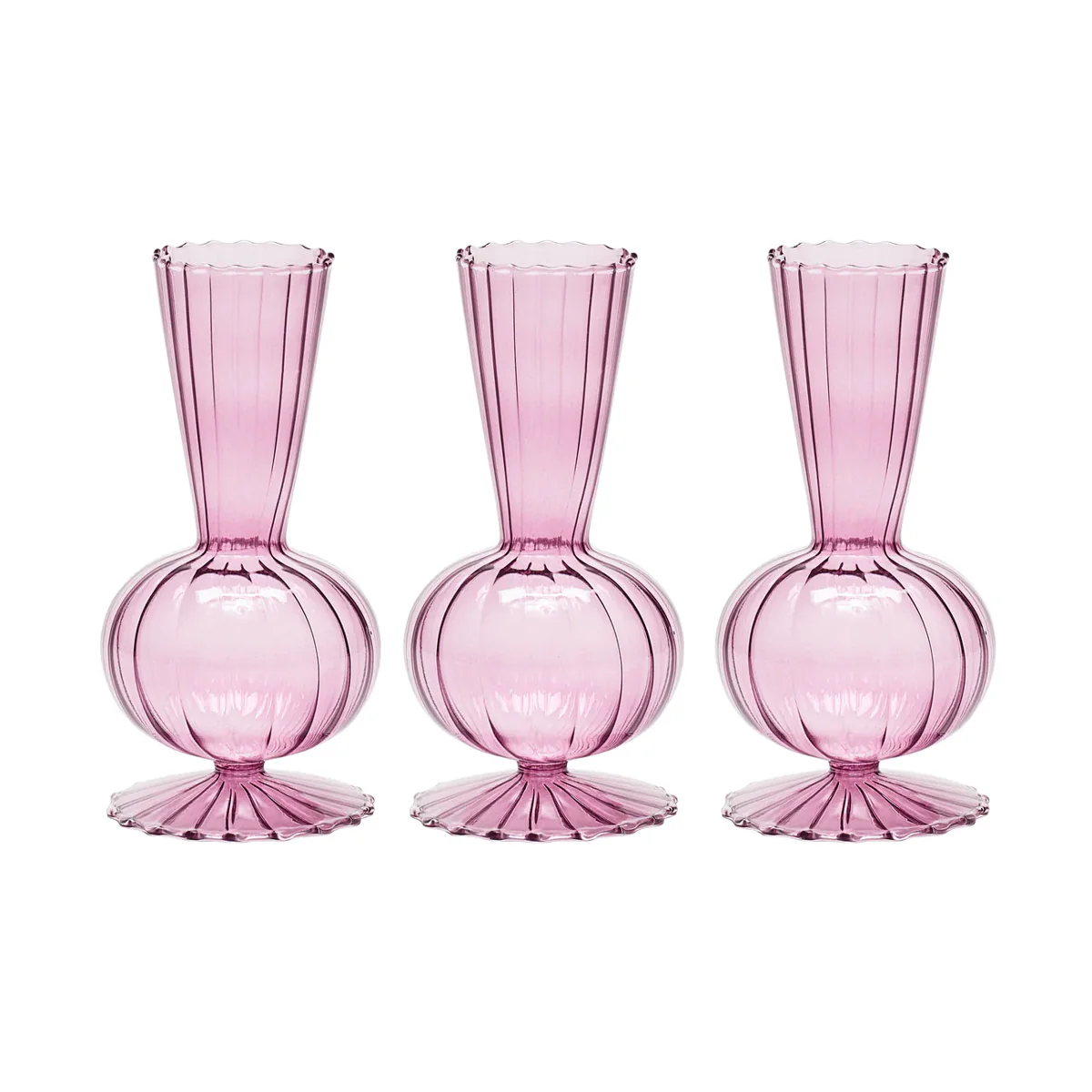 Kim Seybert Tess Bud Vase - Set of 3