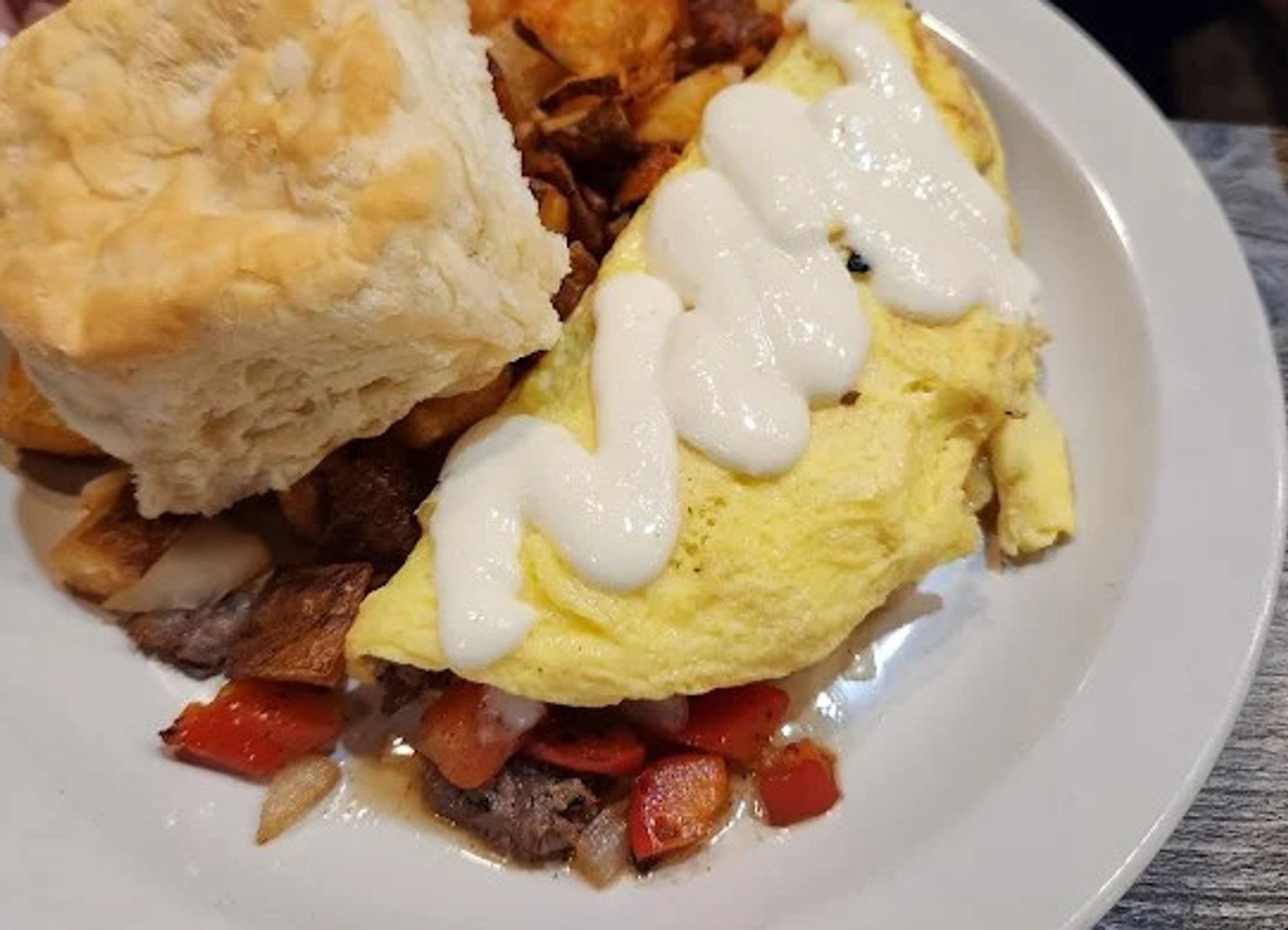 Philly Cheesesteak Omelet