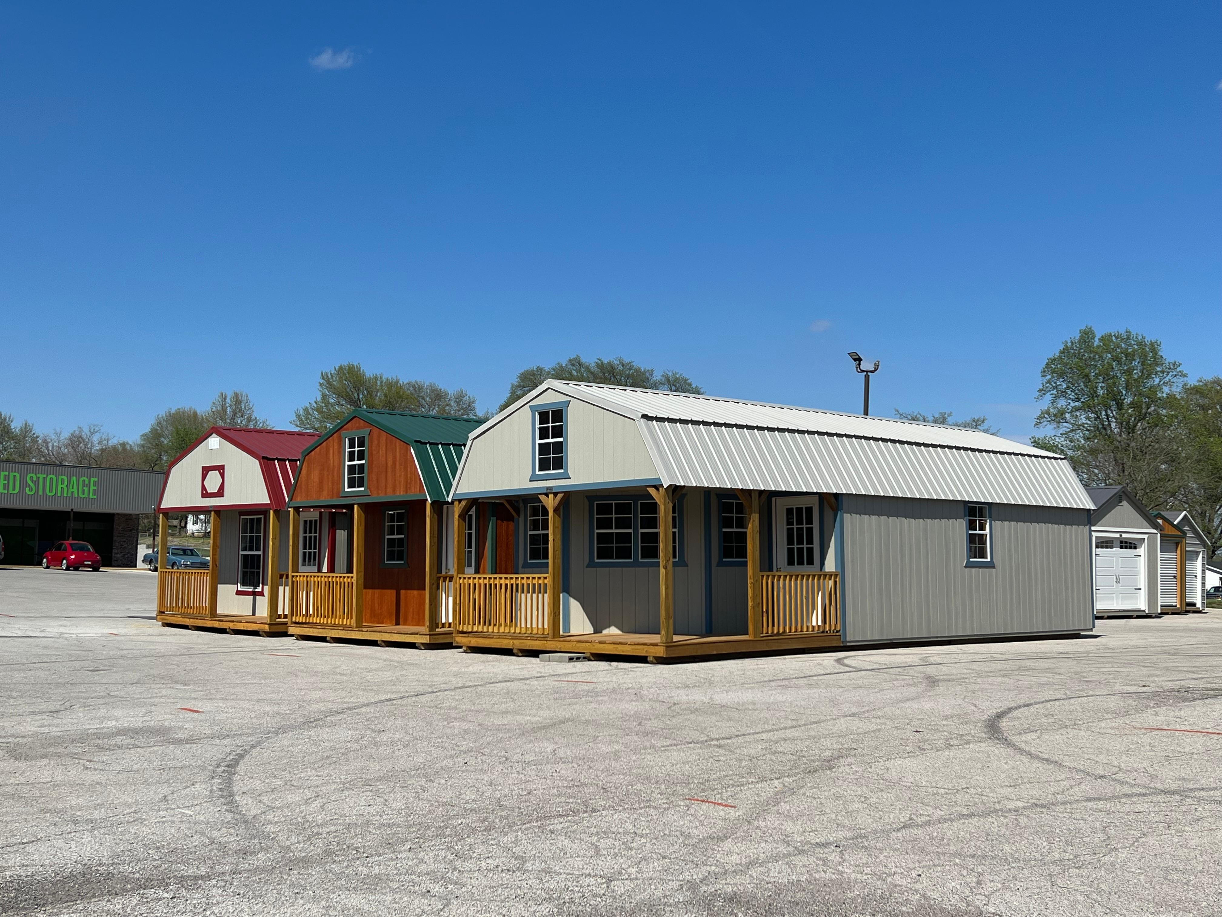 Large cabins for shed conversions to tiny houses.