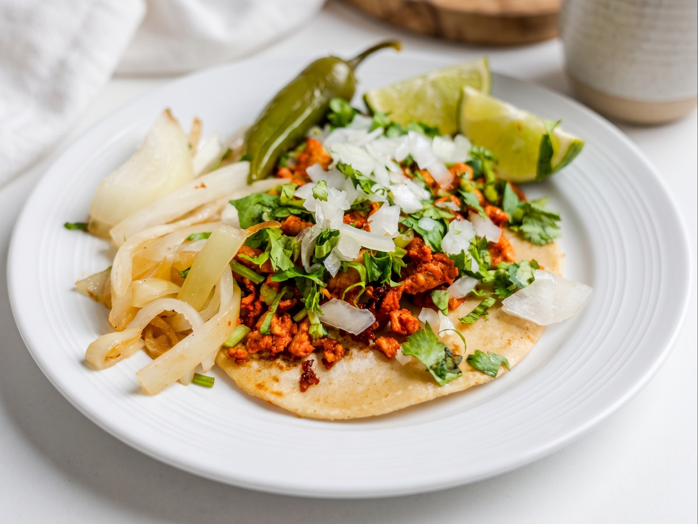 Pollo Enchilado Taco