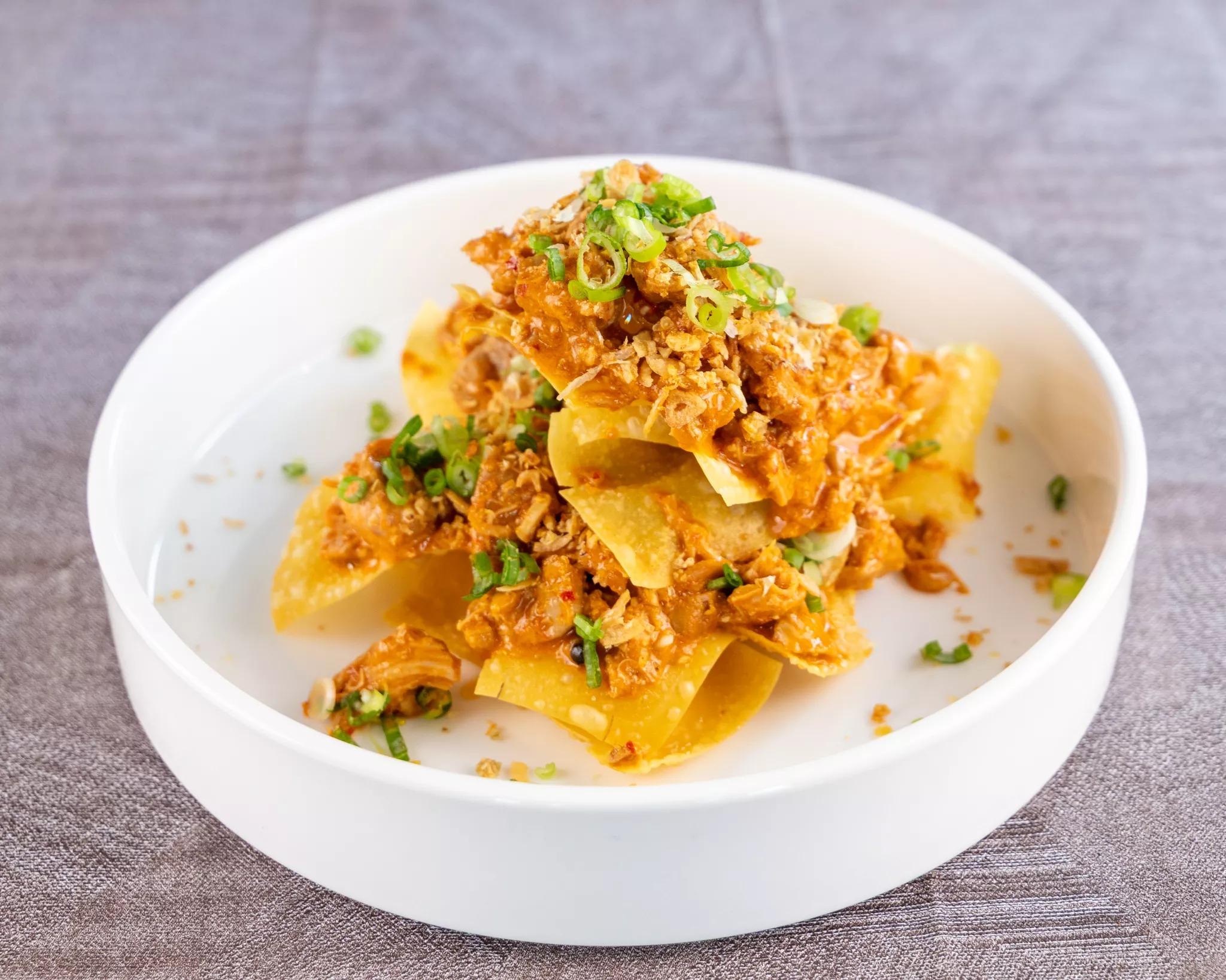 Thai Curry Chicken Nacho
