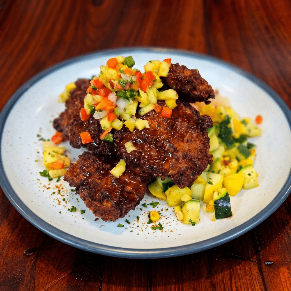 Coconut & Pecan Crusted Flounder