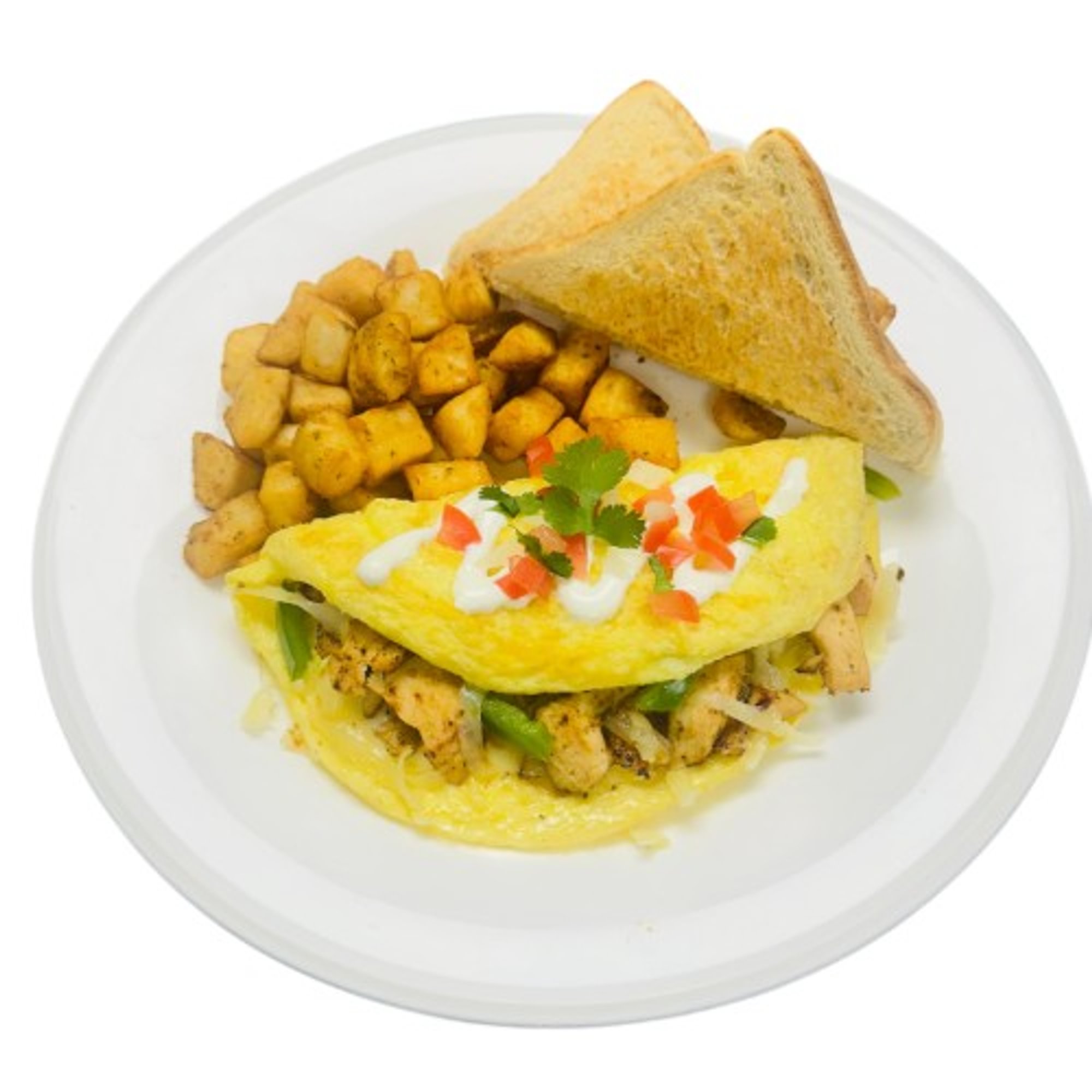 Chicken Fajitas Omelet