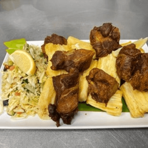 Yuca Frita Con Chicharron